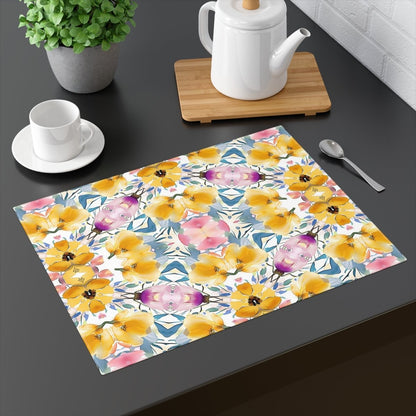 Aztec Floral Bow | Placemat - Cotton Twill Placemat - Piccolo Fiore Prints