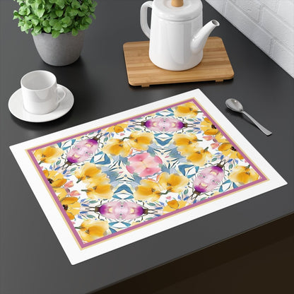 Aztec Floral Bow | Placemat - Cotton Twill Placemat - Piccolo Fiore Prints