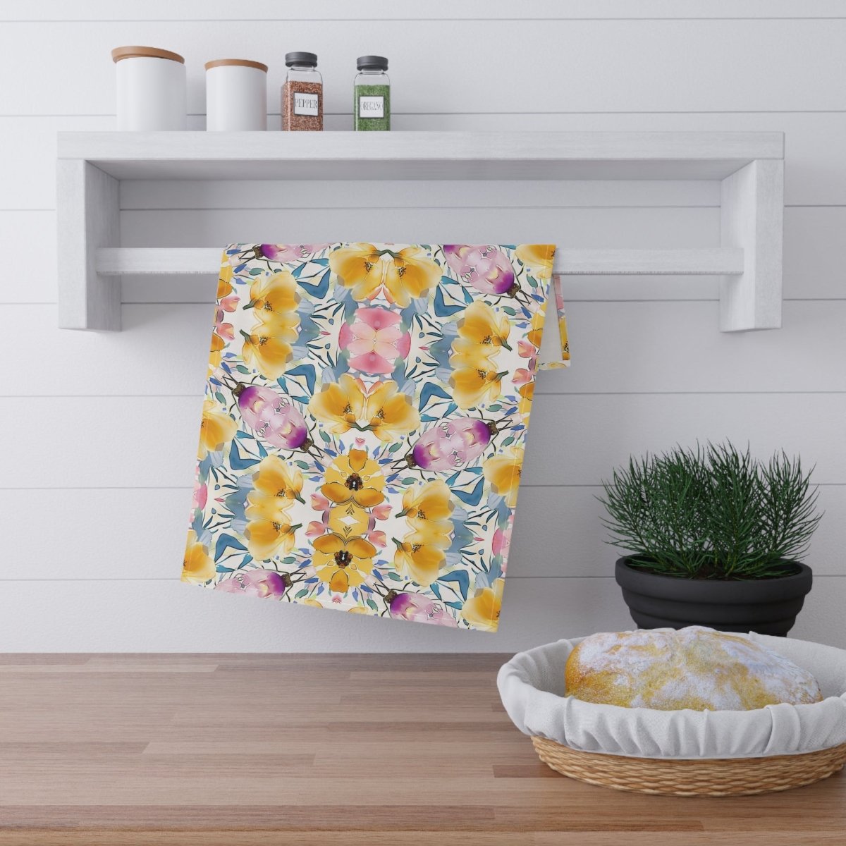 Aztec Floral Bow | Tea Towel - Tea Towel - Piccolo Fiore Prints