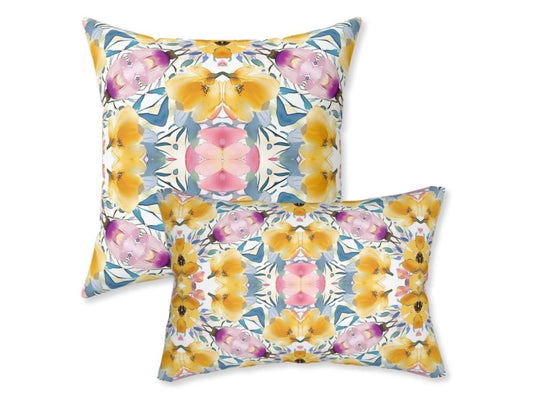 Aztec Floral Bow | Throw Pillow - Throw Pillow - Piccolo Fiore Prints