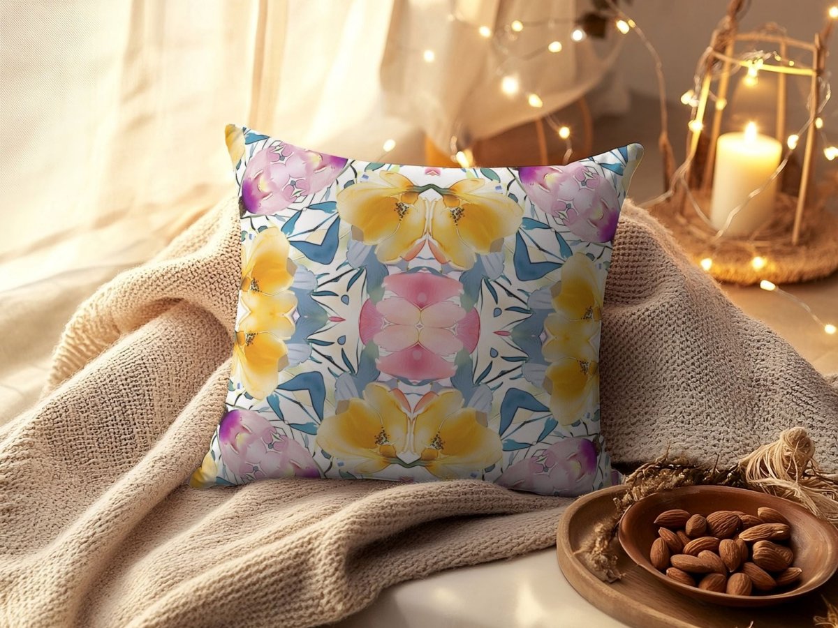 Aztec Floral Bow | Throw Pillow - Throw Pillow - Piccolo Fiore Prints
