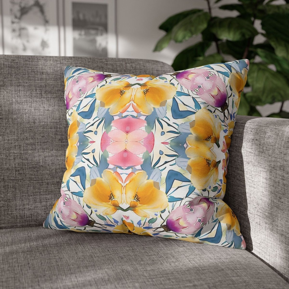 Aztec Floral Bow | Throw Pillow - Throw Pillow - Piccolo Fiore Prints