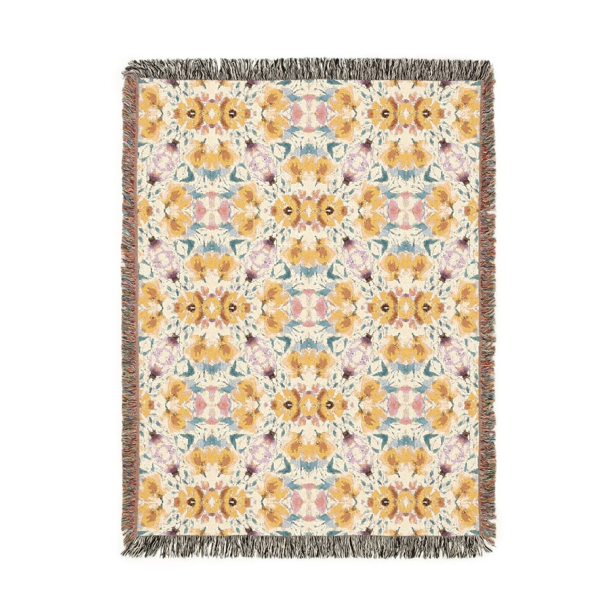 Aztec Floral Bow | Woven Blanket - Woven Blanket - Piccolo Fiore Prints