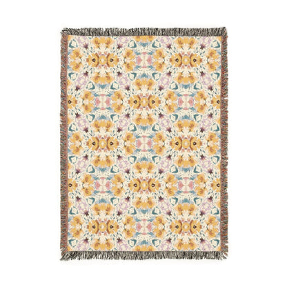 Aztec Floral Bow | Woven Blanket - Woven Blanket - Piccolo Fiore Prints