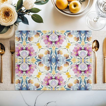 Aztec Floral Bows | Placemat - Cotton Twill Placemat - Piccolo Fiore Prints