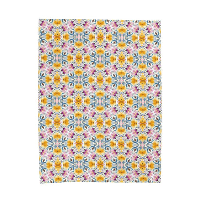 Aztec Floral Damask | Minky Throw Blanket - Minky Throw Blanket - Piccolo Fiore Prints