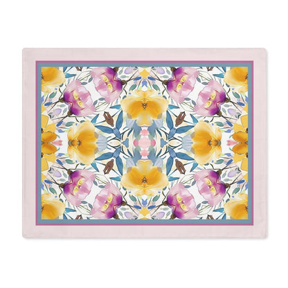 Aztec Floral Damask | Placemat - Cotton Twill Placemat - Piccolo Fiore Prints