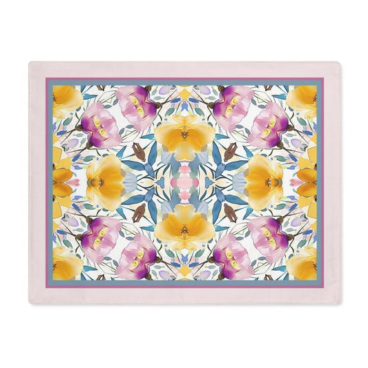 Aztec Floral Damask | Placemat - Cotton Twill Placemat - Piccolo Fiore Prints