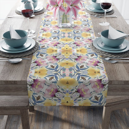 Aztec Floral Damask | Table Runner - Table Runner - Piccolo Fiore Prints
