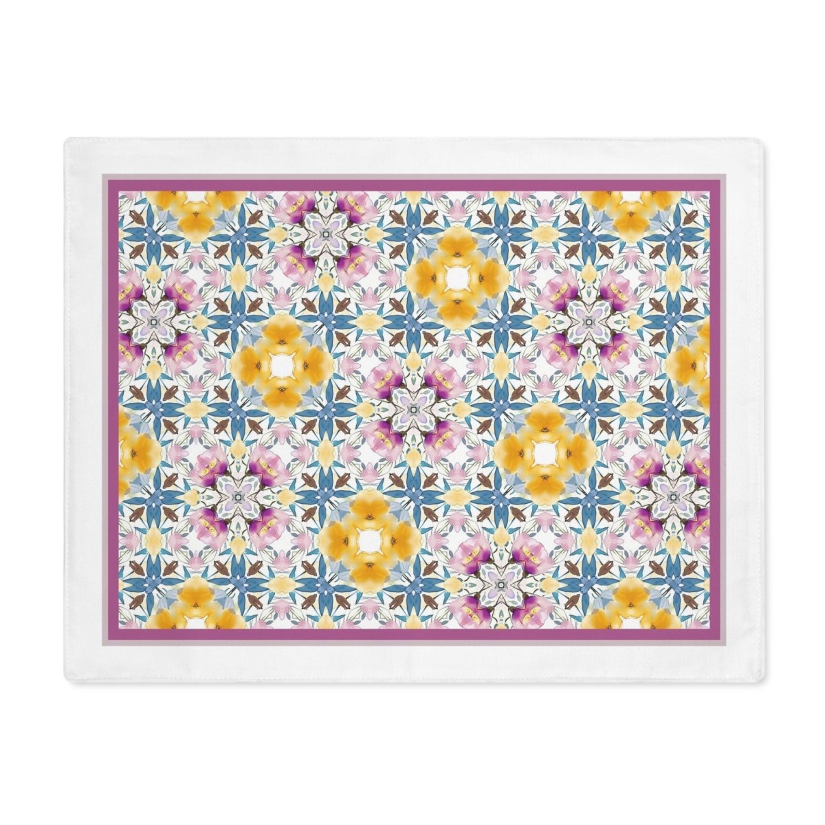 Aztec Retro Check | Placemat - Cotton Twill Placemat - Piccolo Fiore Prints