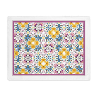 Aztec Retro Check | Placemat - Cotton Twill Placemat - Piccolo Fiore Prints