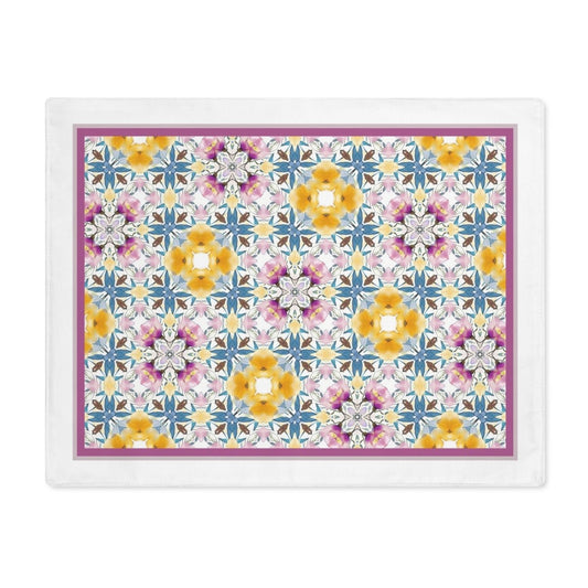 Aztec Retro Check | Placemat - Cotton Twill Placemat - Piccolo Fiore Prints