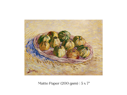 Basket of Apples | P27 - Single Art Prints - Piccolo Fiore Prints