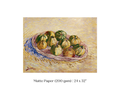 Basket of Apples | P27 - Single Art Prints - Piccolo Fiore Prints