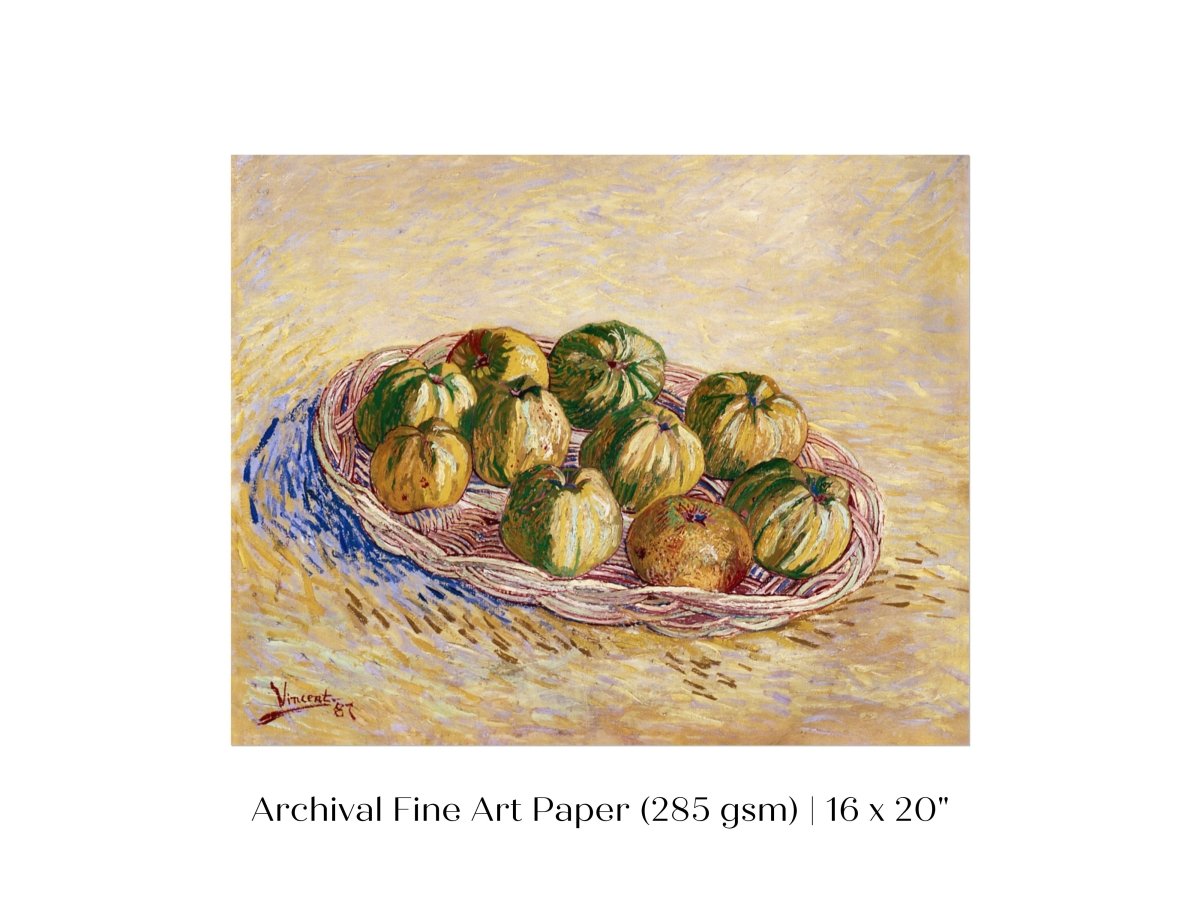 Basket of Apples | P27 - Single Art Prints - Piccolo Fiore Prints