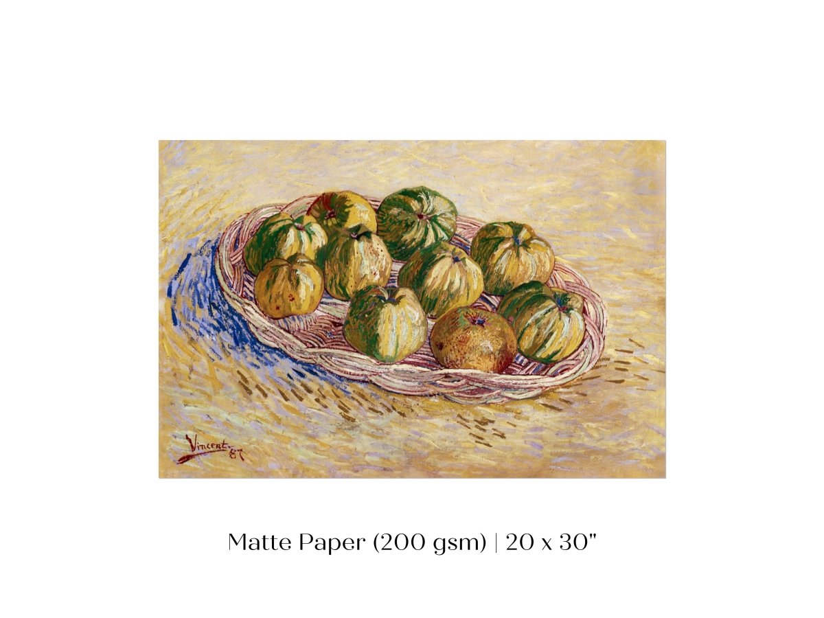 Basket of Apples | P27 - Single Art Prints - Piccolo Fiore Prints