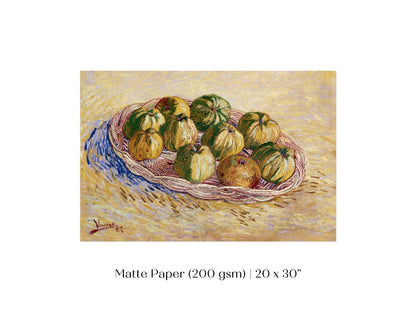 Basket of Apples | P27 - Single Art Prints - Piccolo Fiore Prints