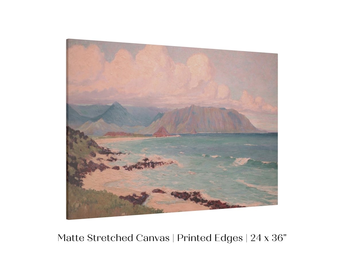 Beach, Mountains and Clouds | P422 - Single Art Prints - Piccolo Fiore Prints