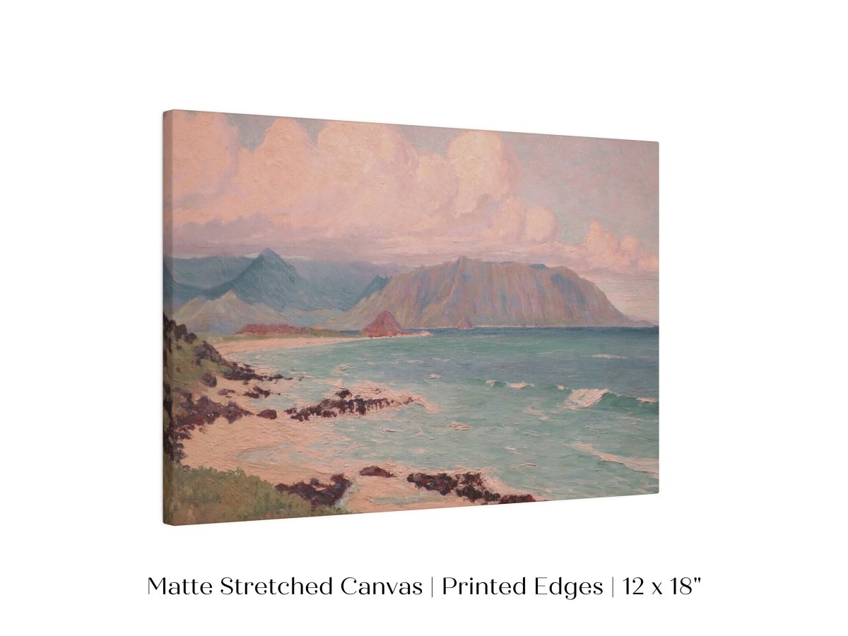 Beach, Mountains and Clouds | P422 - Single Art Prints - Piccolo Fiore Prints