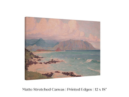Beach, Mountains and Clouds | P422 - Single Art Prints - Piccolo Fiore Prints