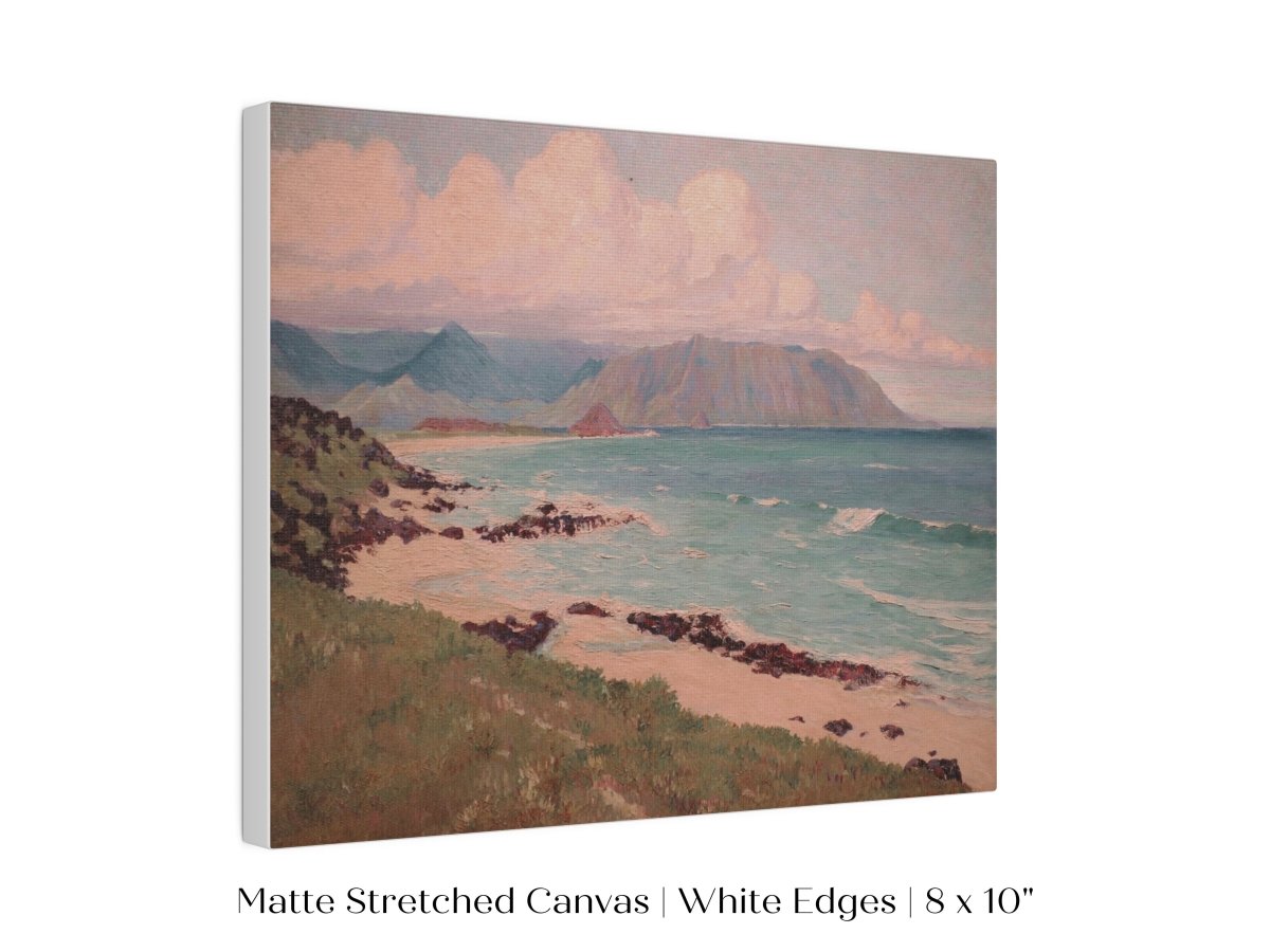 Beach, Mountains and Clouds | P422 - Single Art Prints - Piccolo Fiore Prints