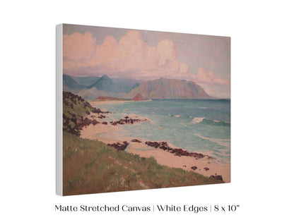 Beach, Mountains and Clouds | P422 - Single Art Prints - Piccolo Fiore Prints