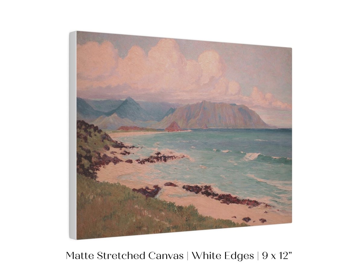 Beach, Mountains and Clouds | P422 - Single Art Prints - Piccolo Fiore Prints