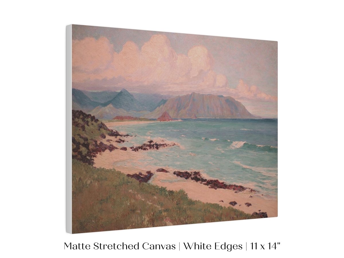 Beach, Mountains and Clouds | P422 - Single Art Prints - Piccolo Fiore Prints