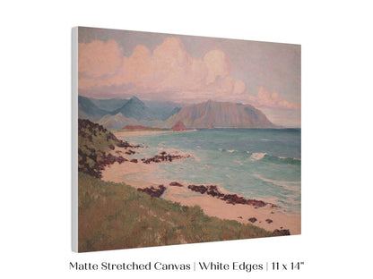 Beach, Mountains and Clouds | P422 - Single Art Prints - Piccolo Fiore Prints