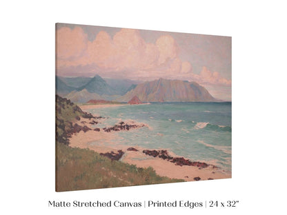 Beach, Mountains and Clouds | P422 - Single Art Prints - Piccolo Fiore Prints