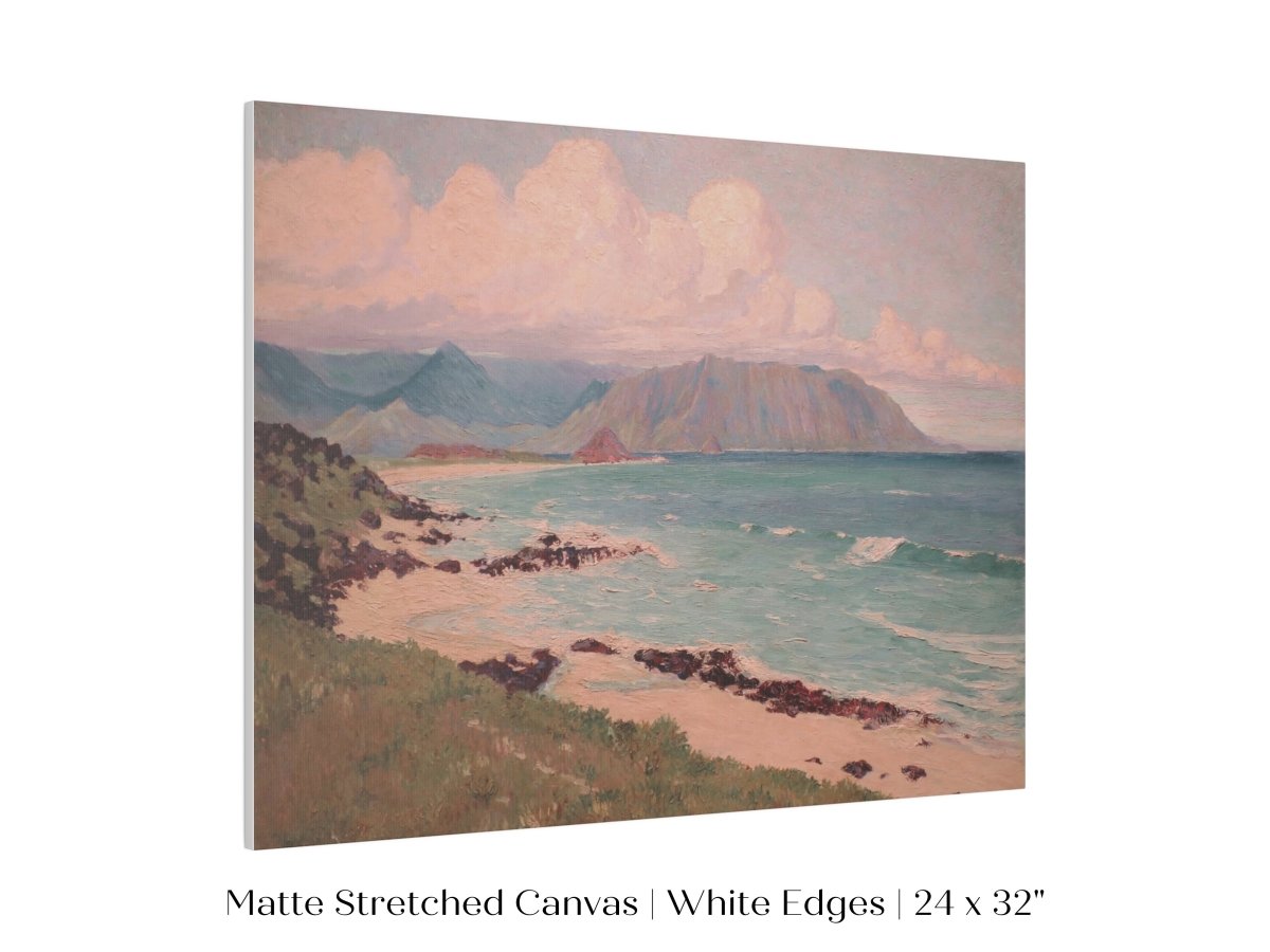Beach, Mountains and Clouds | P422 - Single Art Prints - Piccolo Fiore Prints