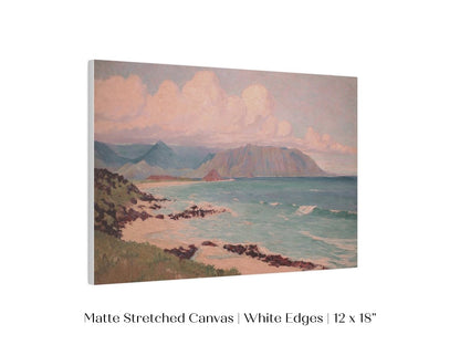 Beach, Mountains and Clouds | P422 - Single Art Prints - Piccolo Fiore Prints