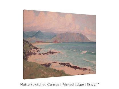 Beach, Mountains and Clouds | P422 - Single Art Prints - Piccolo Fiore Prints