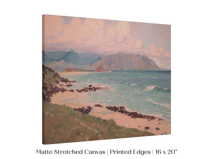 Beach, Mountains and Clouds | P422 - Single Art Prints - Piccolo Fiore Prints