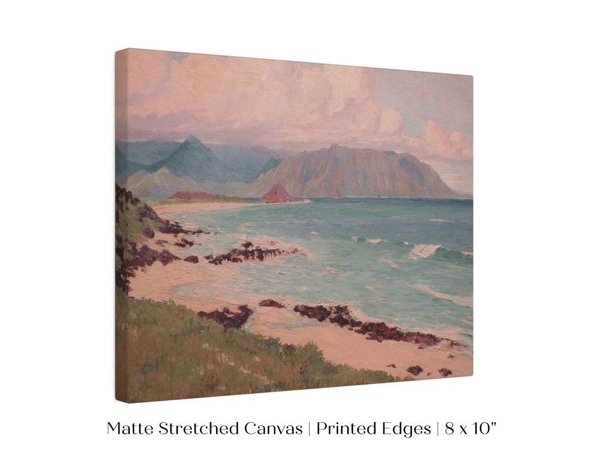 Beach, Mountains and Clouds | P422 - Single Art Prints - Piccolo Fiore Prints
