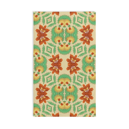 Bella Bouquet Floral Damask in Classic Cream and Green | Hand Towel - Hand Towel - Piccolo Fiore Prints