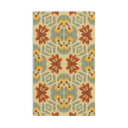 Bella Bouquet Floral Damask in Country Cream and Blue | Hand Towel - Hand Towel - Piccolo Fiore Prints