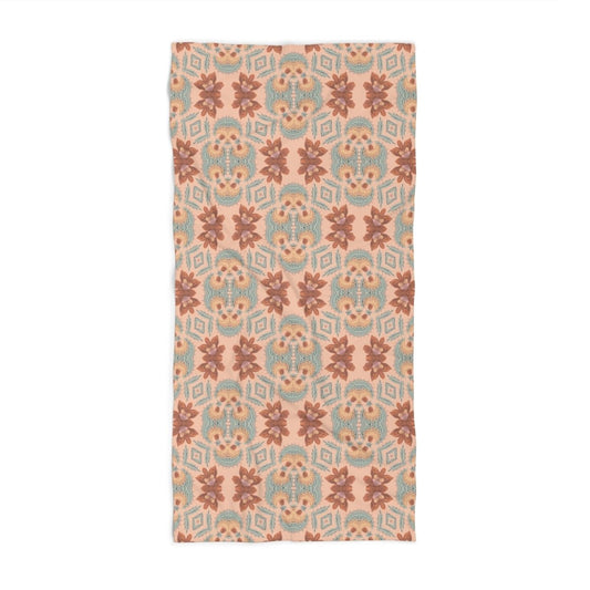 Bella Bouquet Floral Damask in Plaster Pink | Beach Towel - Beach Towel - Piccolo Fiore Prints