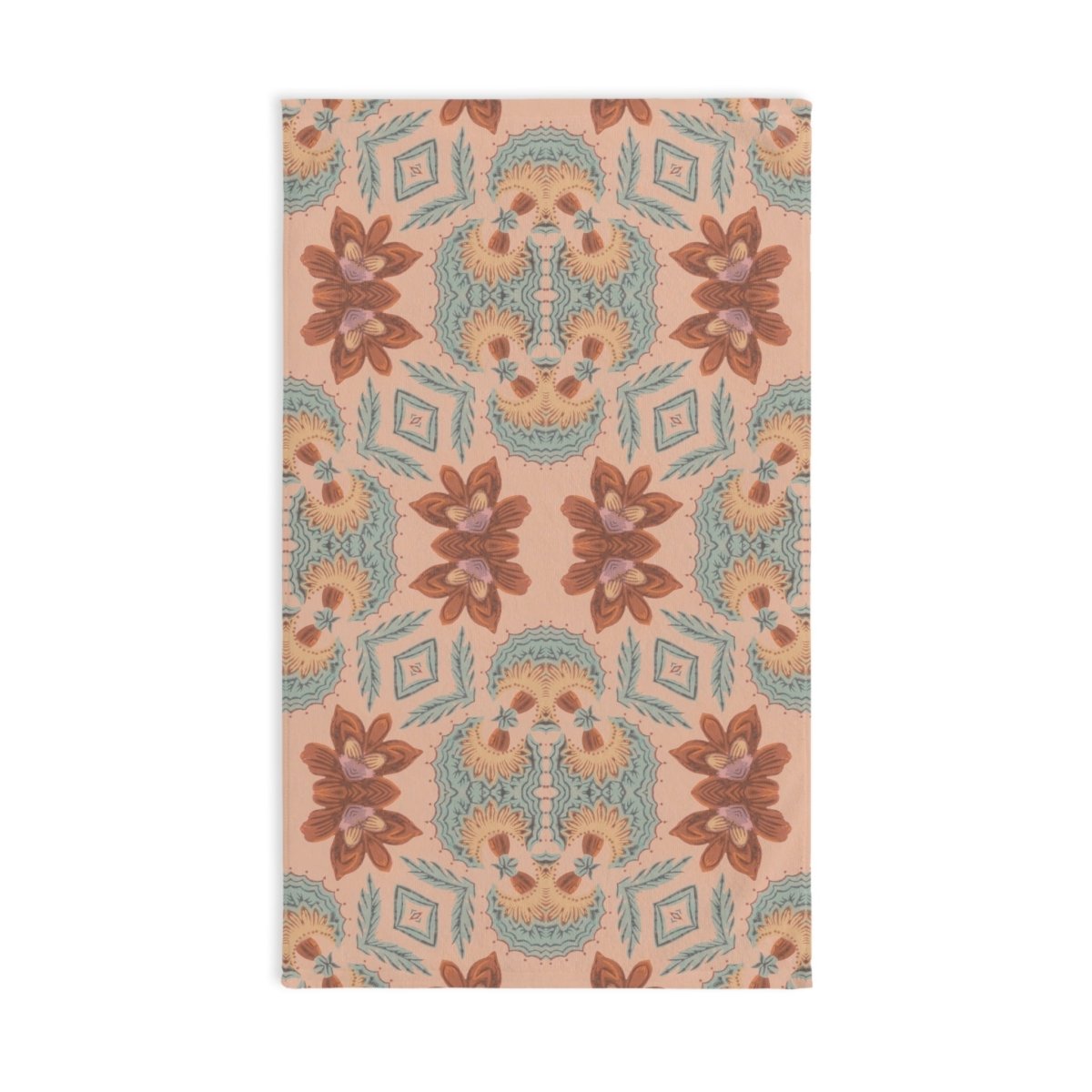 Bella Bouquet Floral Damask in Plaster Pink | Hand Towel - Hand Towel - Piccolo Fiore Prints