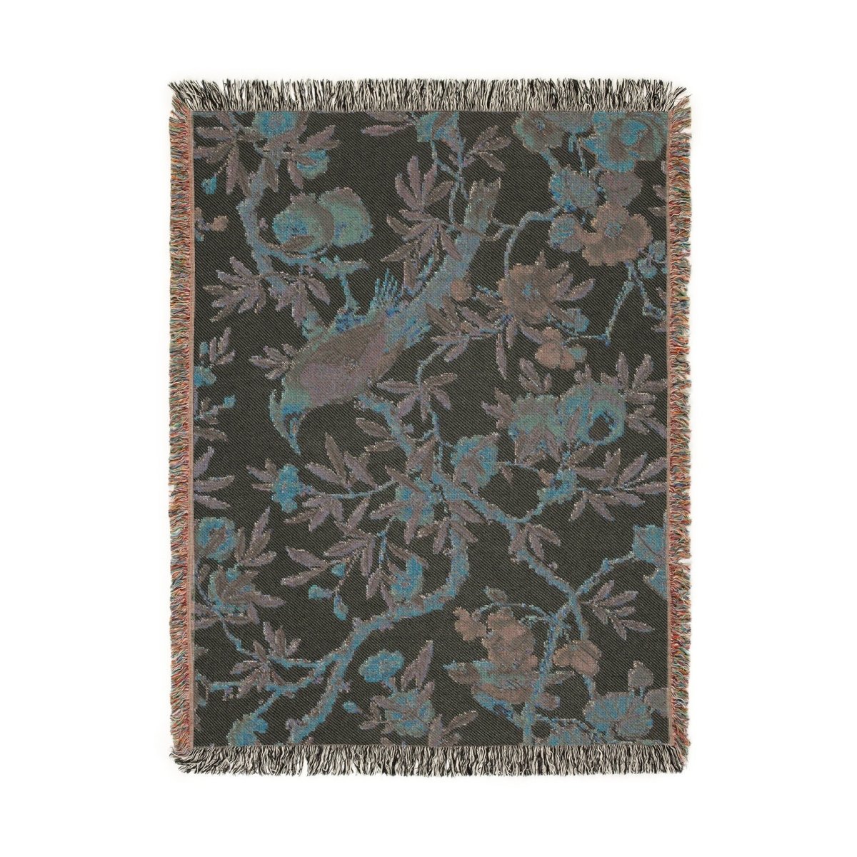 Birds and Fruit | Brightest Cream | Woven Blanket - Woven Blanket - Piccolo Fiore Prints