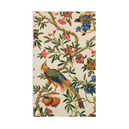 Birds and Fruit in Bright Cream | Hand Towel - Hand Towel - Piccolo Fiore Prints