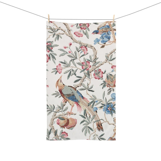 Birds and Fruit in Pastel | Hand Towel - Hand Towel - Piccolo Fiore Prints