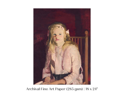 Blonde Haired Girl | P324 - Single Art Prints - Piccolo Fiore Prints