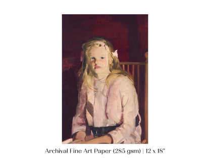 Blonde Haired Girl | P324 - Single Art Prints - Piccolo Fiore Prints
