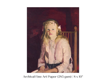 Blonde Haired Girl | P324 - Single Art Prints - Piccolo Fiore Prints