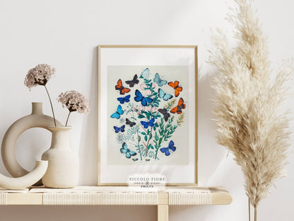 Blue and Terracotta | Gallery Wall Set | 10 Prints | S10 - 2 - Gallery Wall Set - Piccolo Fiore Prints