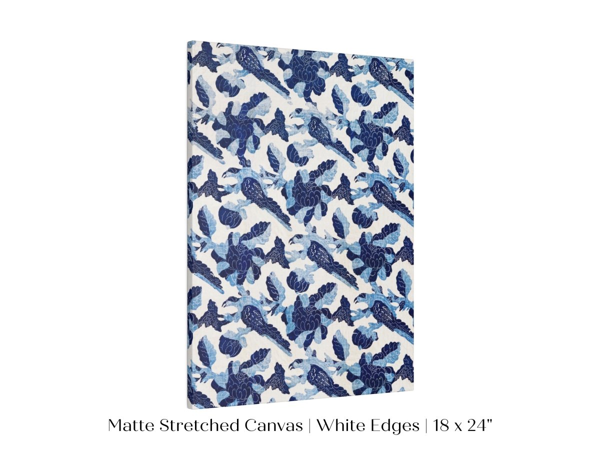 Blue Bird and Flower Quilt Print | P157 - Single Art Prints - Piccolo Fiore Prints