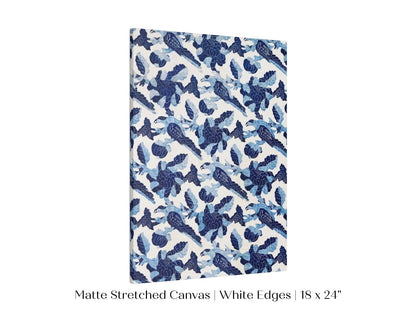 Blue Bird and Flower Quilt Print | P157 - Single Art Prints - Piccolo Fiore Prints