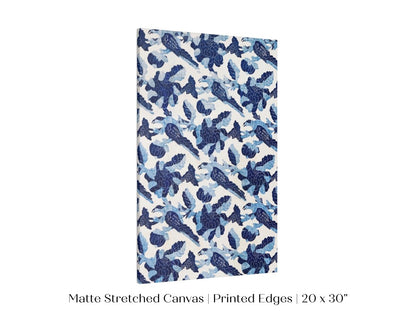 Blue Bird and Flower Quilt Print | P157 - Single Art Prints - Piccolo Fiore Prints