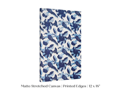 Blue Bird and Flower Quilt Print | P157 - Single Art Prints - Piccolo Fiore Prints